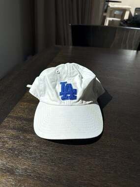 Los Angeles Dodgers '47 Clean Up White Adjustable Hat